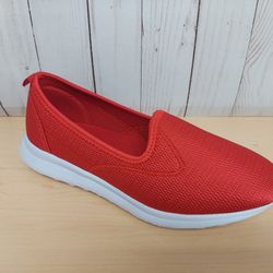 Ladies Comfort Sneakers In Red!!! NEW 