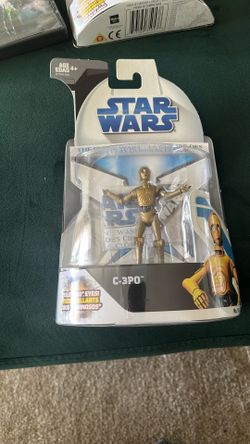 STAR WARS “THE CLONE WARS” 2008 C-3PO ACTION FIGURE-glowing eyes  #16 NEW