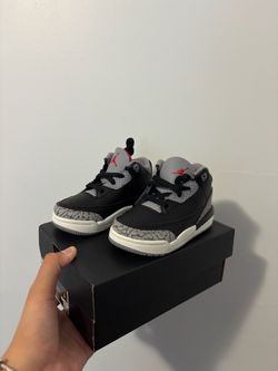 Jordan 3s Black Fire Red Cement