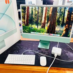 Apple iMac 24” M1 16GB 256GB Green Like New In box