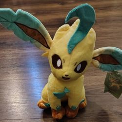 New 9" Leafeon Pokemon Plush