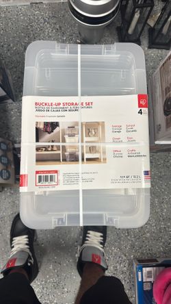 13 Quart Storage Totes Four Pack