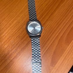 NIXON Time Teller 37mm Silver Watch
