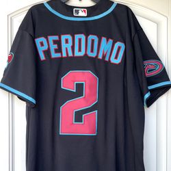 SMALL + MEDIUM - DBACKS #2 PERDOMO JERSEY