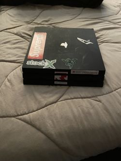 ps4 pro with controller and cords