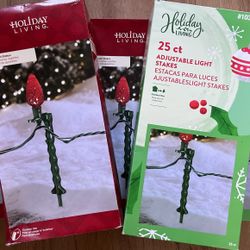 Adjustable Christmas Lights Stakes