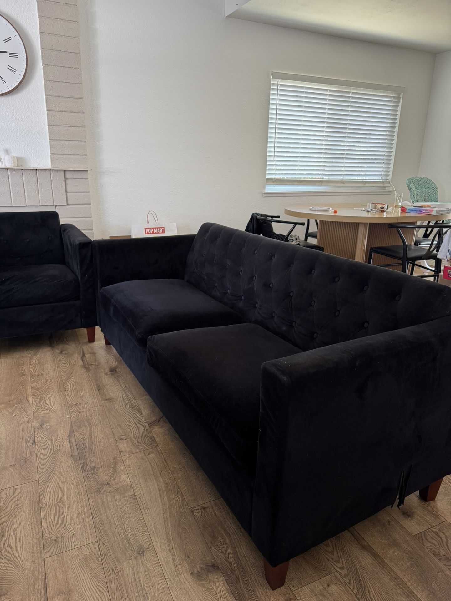 Black Velvet Couches