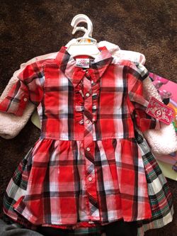 24 months Real love plaid dress/top