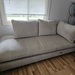West Elm Chaise Couch For Sale