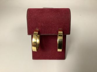 10k Hoop Earrings | 2.6g