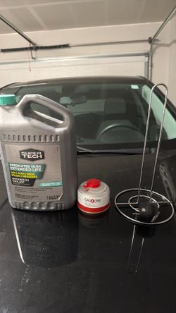 Antifreeze, propane gas and paper towel holder. Free