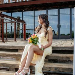 Yellow prom dress