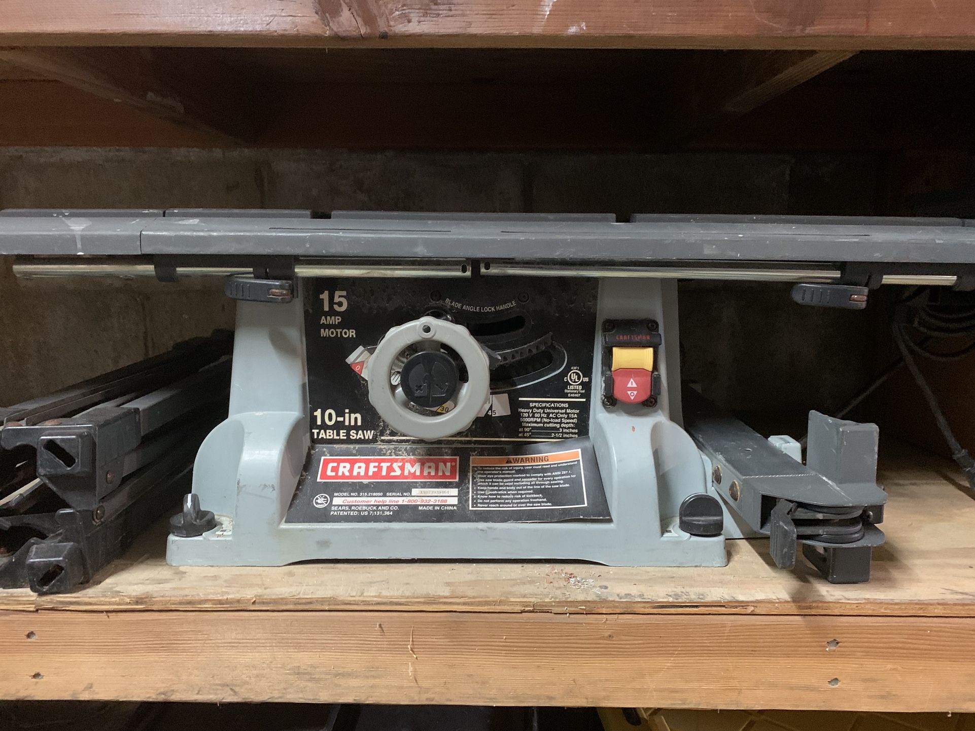 Craftsman Portable Table Saw W/ Stand 