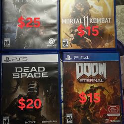 Ps5 and Ps4 games 