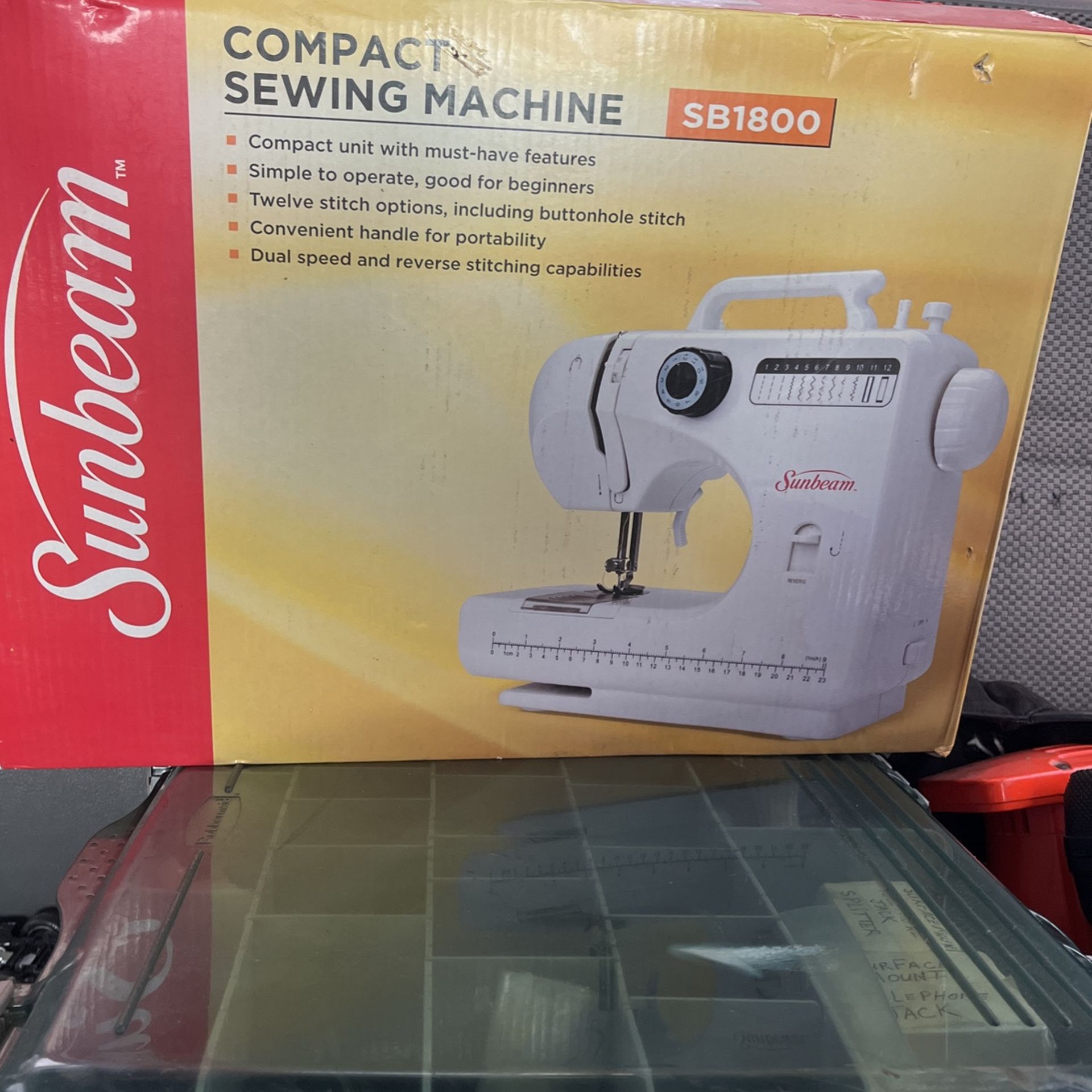FACTORY SEALED Sunbeam SB1818 Compact Sewing Machine