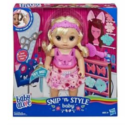 Baby Alive Snip 'n Style Talking Doll