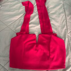 PINK CROP TOP SIZE M