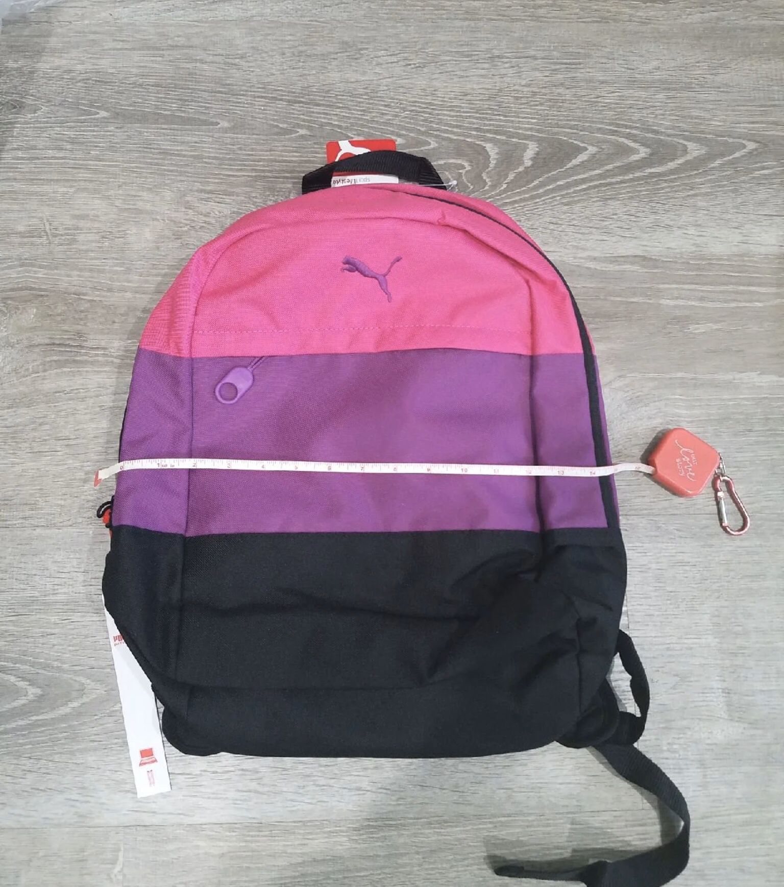Puma color block school travel Backpack