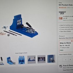 Brand new in a box! Kreg K4 Pocket-Hole System