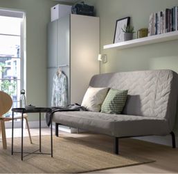 IKEA NYHAMN Sleeper sofa, with foam mattress/Knisa gray/beige