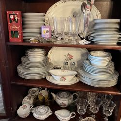 Vintage Noritake Reverie 5431 China Set - Japan - Large Set with Serving Pieces