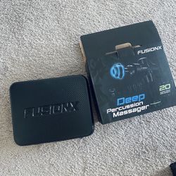 New Fusion X  Black Pro Deep Tissue Massage Gun 