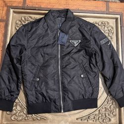 Authentic Prada Re-Nylon padded or bomber jacket. 