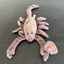 TY Beanie Baby Scorpion Named Stinger 