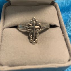Silver Cross Ring