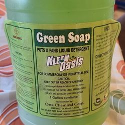 Green Soap Liquid Detergent
