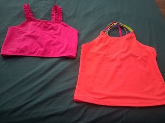 Girls swimming tops both for $10