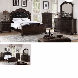Recamara Completa.  Cafe Oscuro.  Queen New Beds Complete Set. 