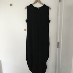 Women’s Long Black Tank Dress Size XL