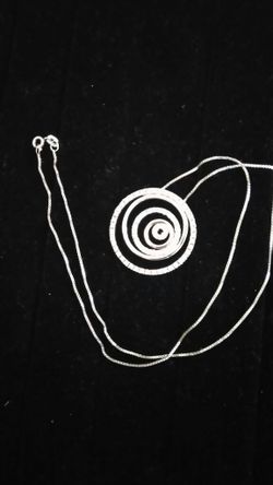 Beautiful diamond and silver necklace