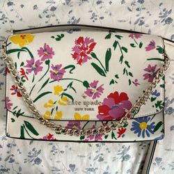 White Floral Kate Spade Purse