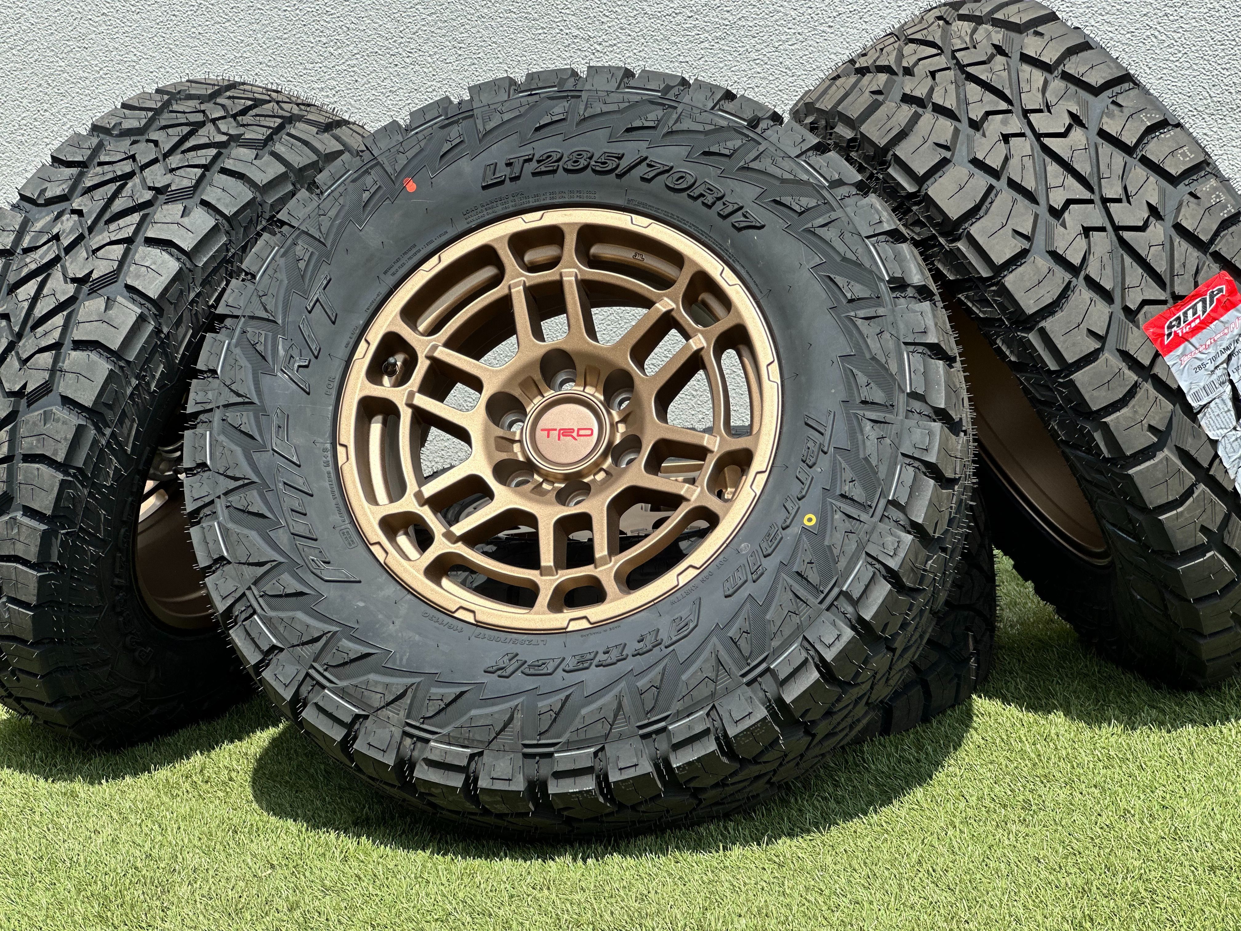 New 17" TRD Pro Style Wheels Toyota 6x5.5 Tacoma 4Runner 33" Tires RT Tundra Sequoia Land Cruiser FJ