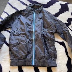 Trees Packaway Windbreaker with hoodie size S