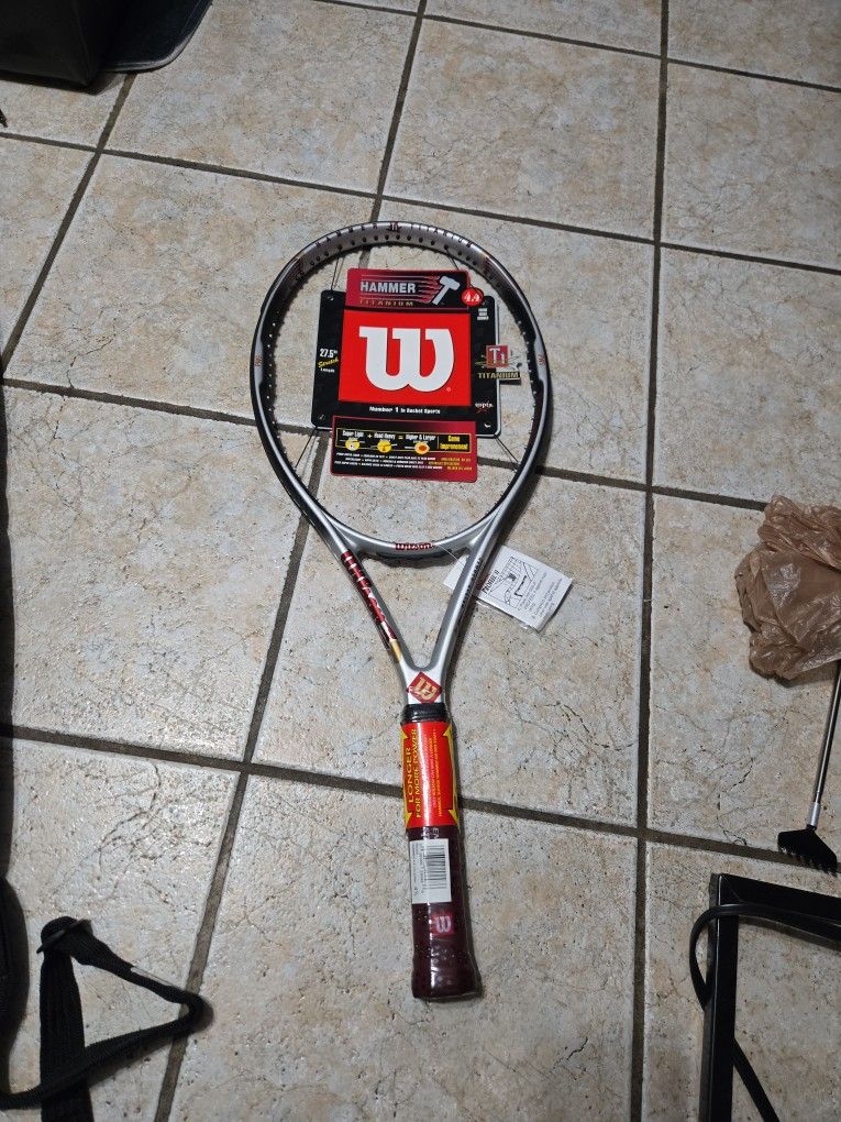 Wilson Hammer 4.4 Tennis Racket - 4 1/8, Unstrung, MP, New Old Stock, Vintage
