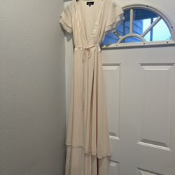 Ivory Maxi Dress/Bridesmaids 