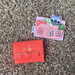 Mini Kate Spade Wallet and Stitch Card Holder