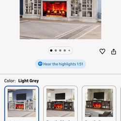 Tv Stand W/ Fireplace 