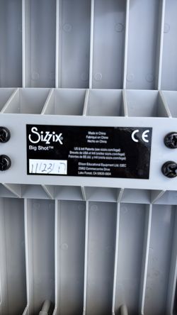 Sizzix big shot machine only