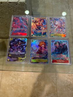 One Piece TCG Holo Character Cards Lot of 6