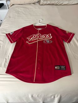 Men’s medium 49ers baseball style jersey