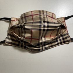 Plaid Washable Face Mask
