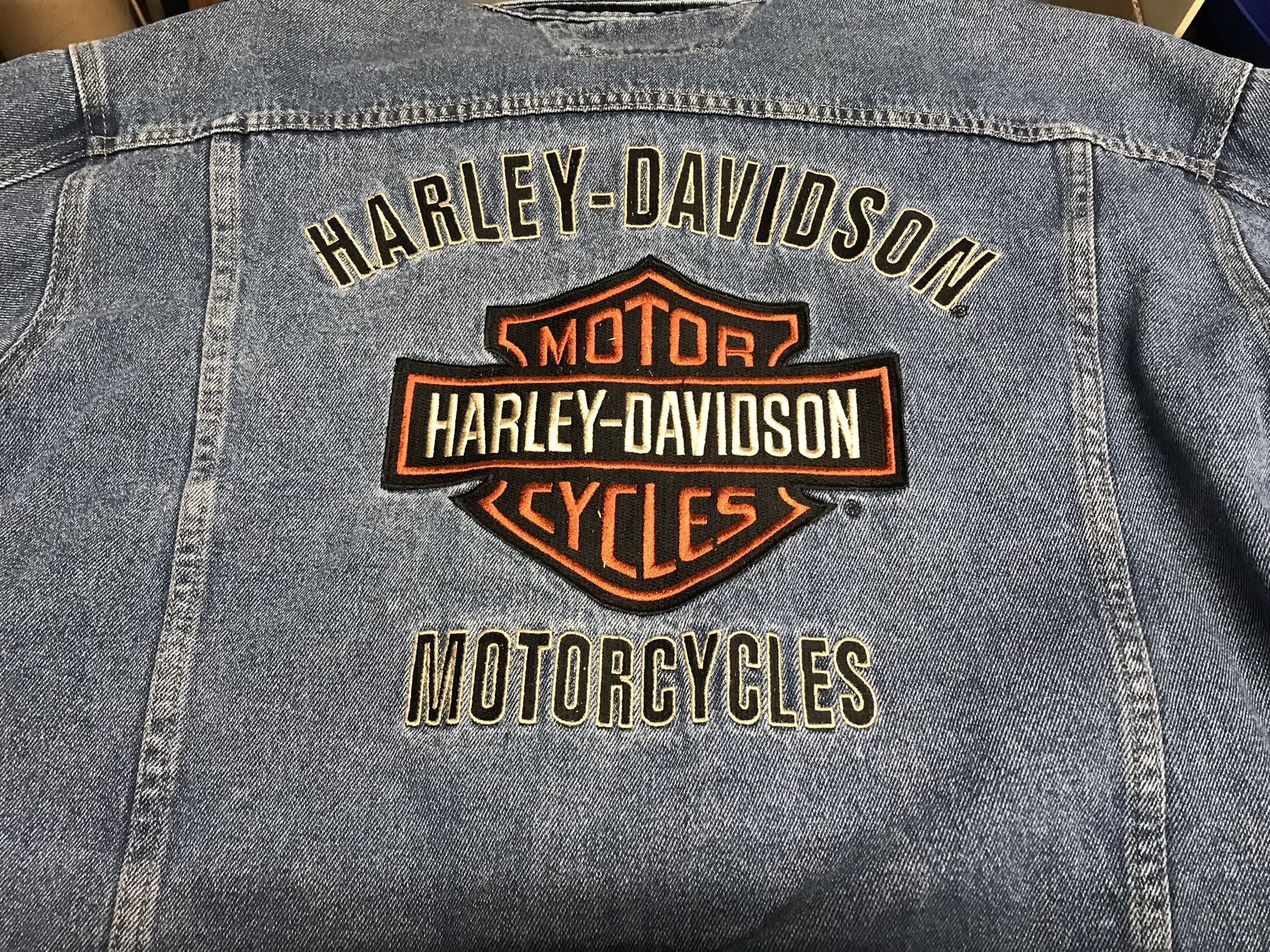 Jean Jacket - Harley Davidson - Men’s  - XL - Excellent Condition - Ready to Wear