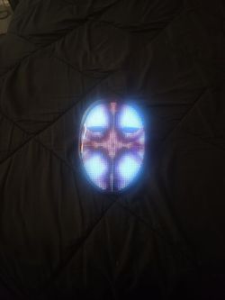 Led mask changeable led faces.