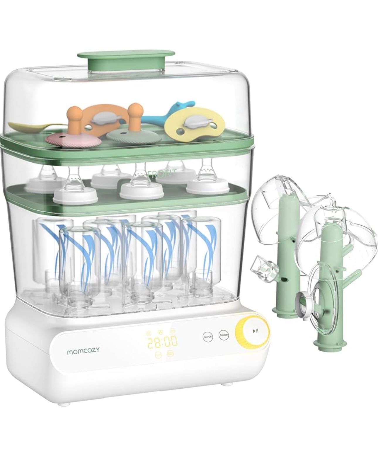 Bottle Sterilizer and Dryer – 3-Layer, Touch Screen, Universal Fit 