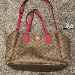 Coach Signature Diaper bag