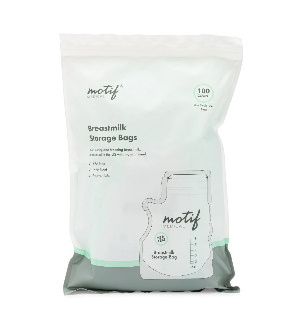 NEW 100 Motif Medical Milk Storage/Freezer Bags BPA